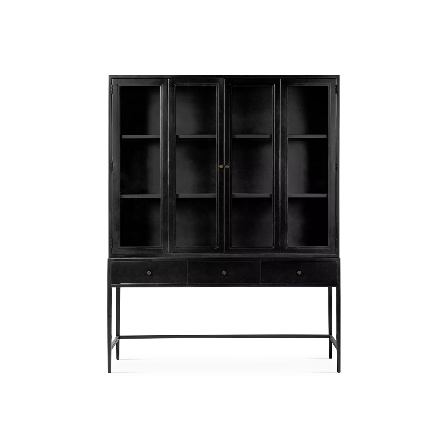 Jimi - Cabinet en métal noir par Four Hands