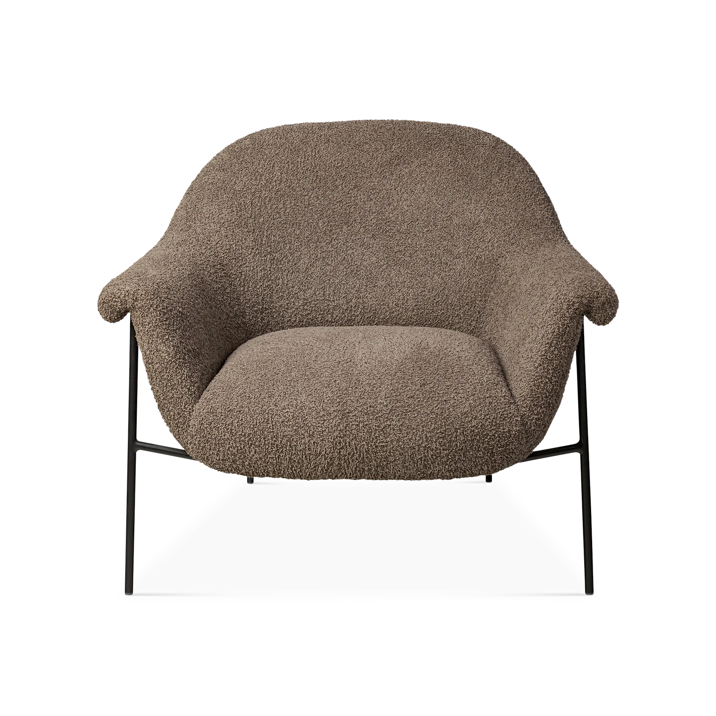 Suerte - Fauteuil en tissu brun par Four Hands