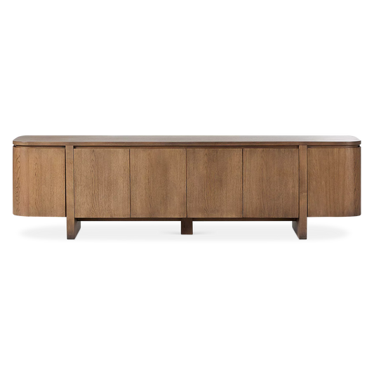 Elle - Console multimédia en chêne par Four Hands