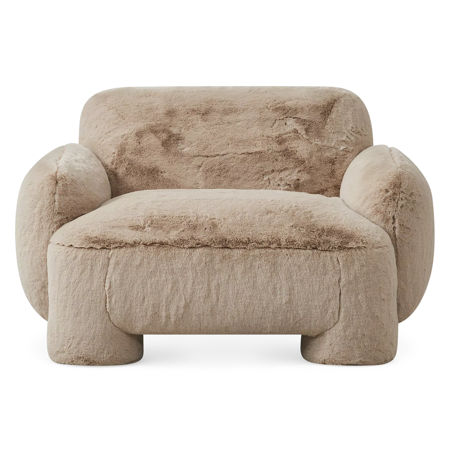 Mingh - Fauteuil en fausse fourrure par Four Hands