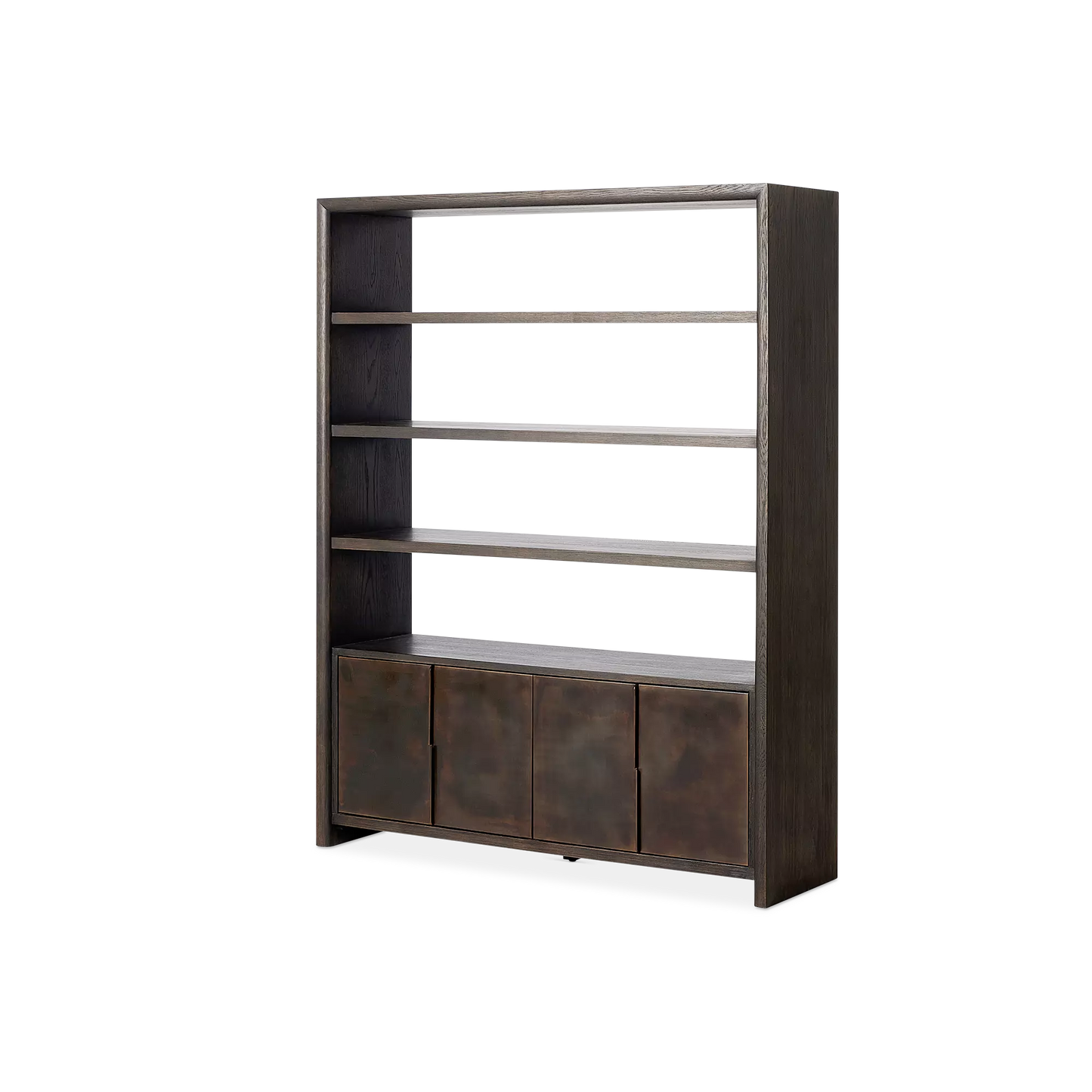 Arlington - Oak Wood and Iron Bookcase by Four Hands