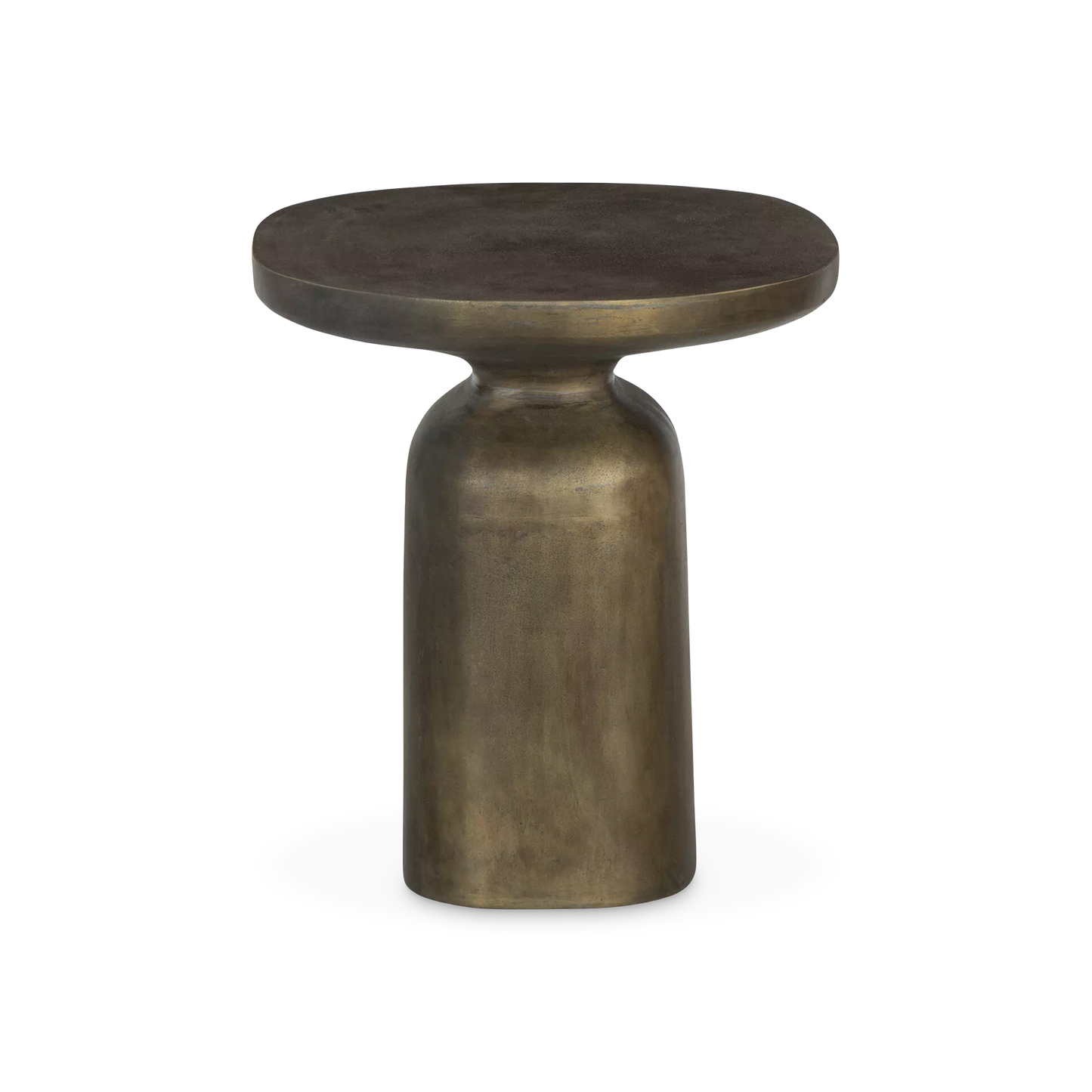 Odessa - Aluminium and Aged Brass Side Table by Four Hands
