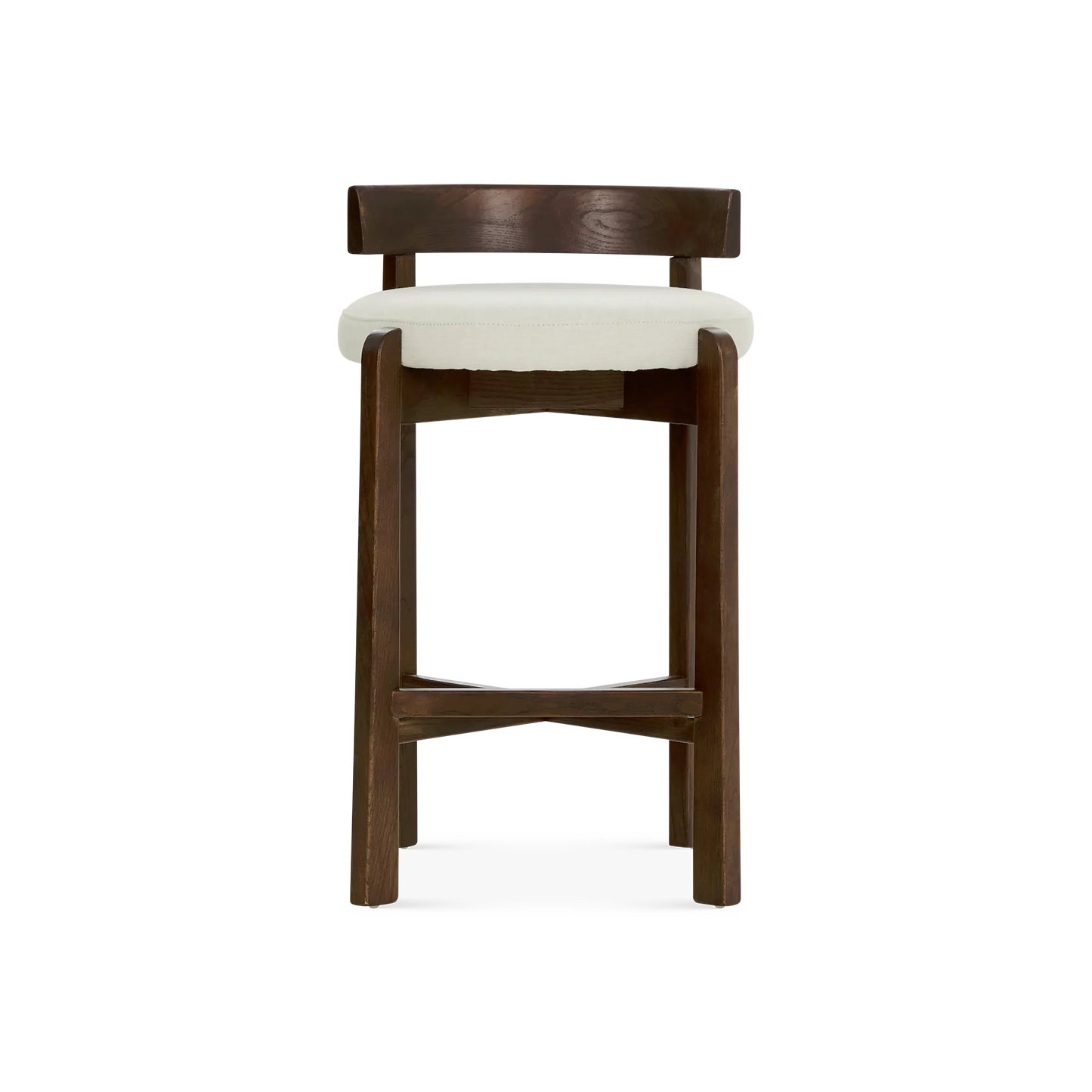 Ozu - Dark Brown Wood Counter Stool