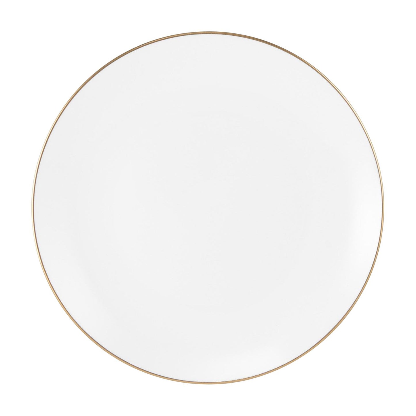Future - porcelain plate side with gold rim
