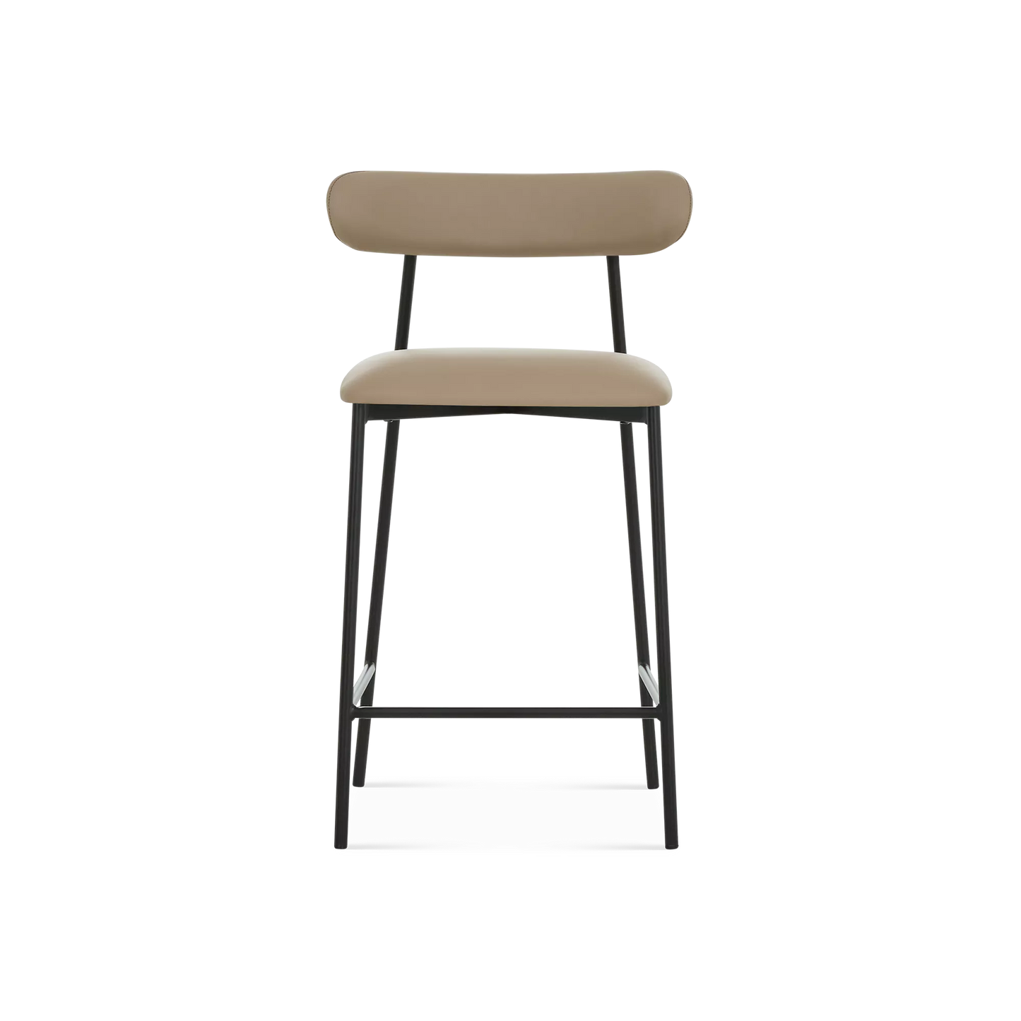 Cleo - Tabouret de comptoir en simili cuir