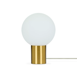 Allegra II - round table lamp with brass base