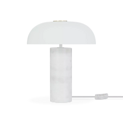 Tulle - marble and glass table lamp