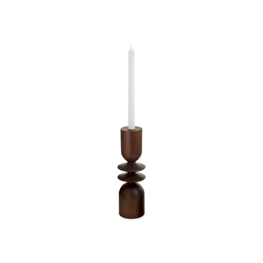 Lake - Wood Candle Holder