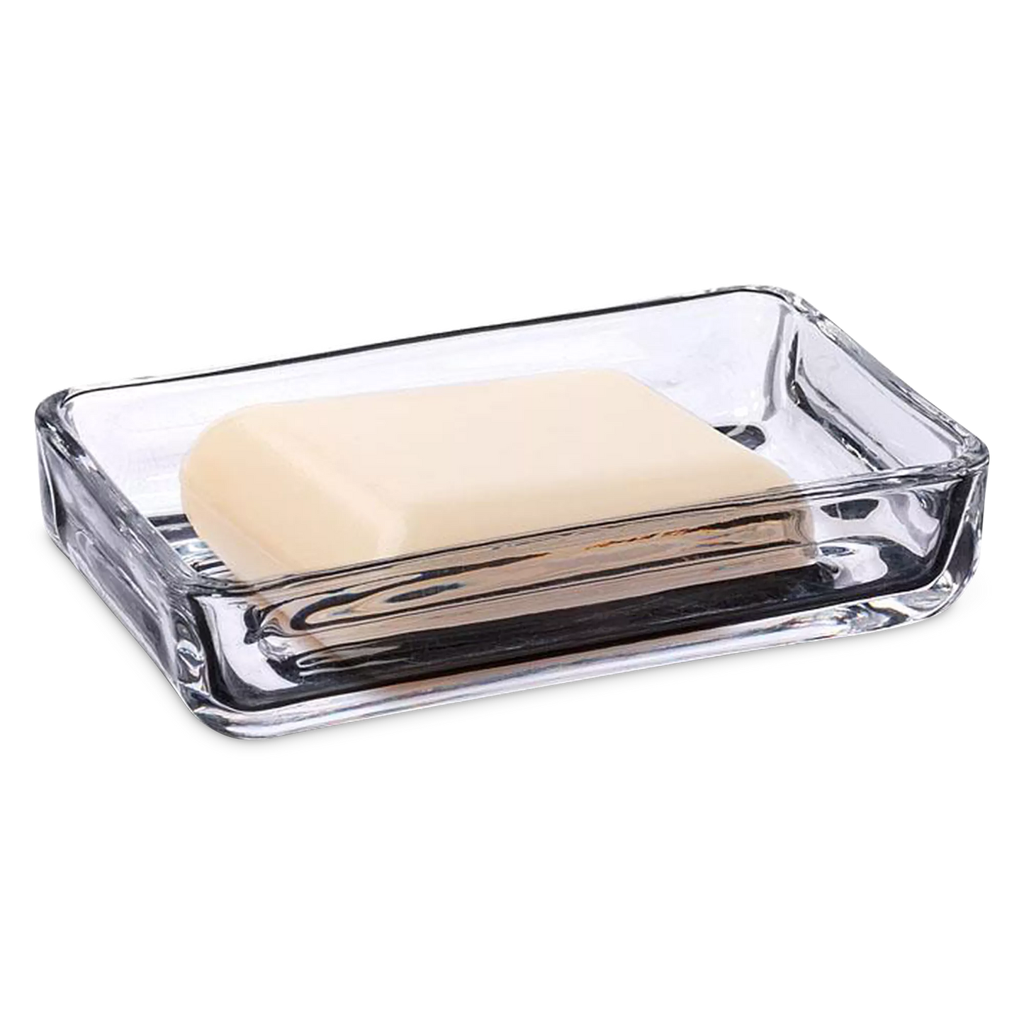 Lather - glass soap dish