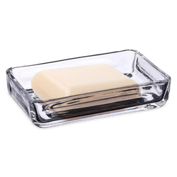 Lather - glass soap dish