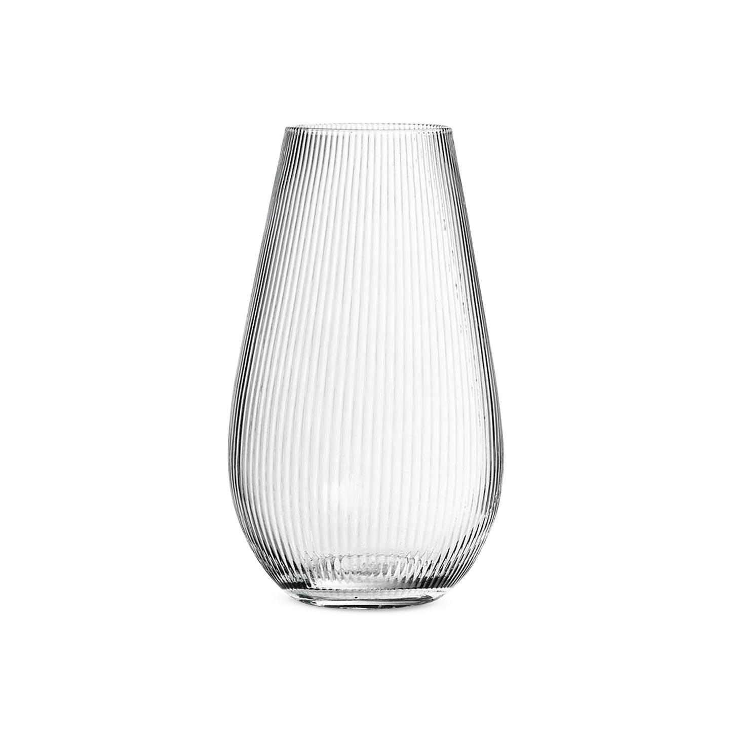 Parallel II - vase en verre texturé