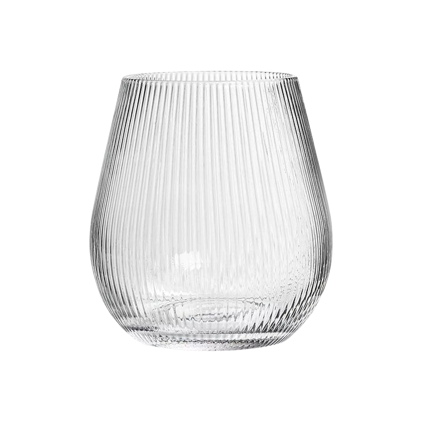 Parallel III - vase en verre texturé