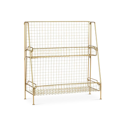 Network I - rangement en métal avec 2 plateaux