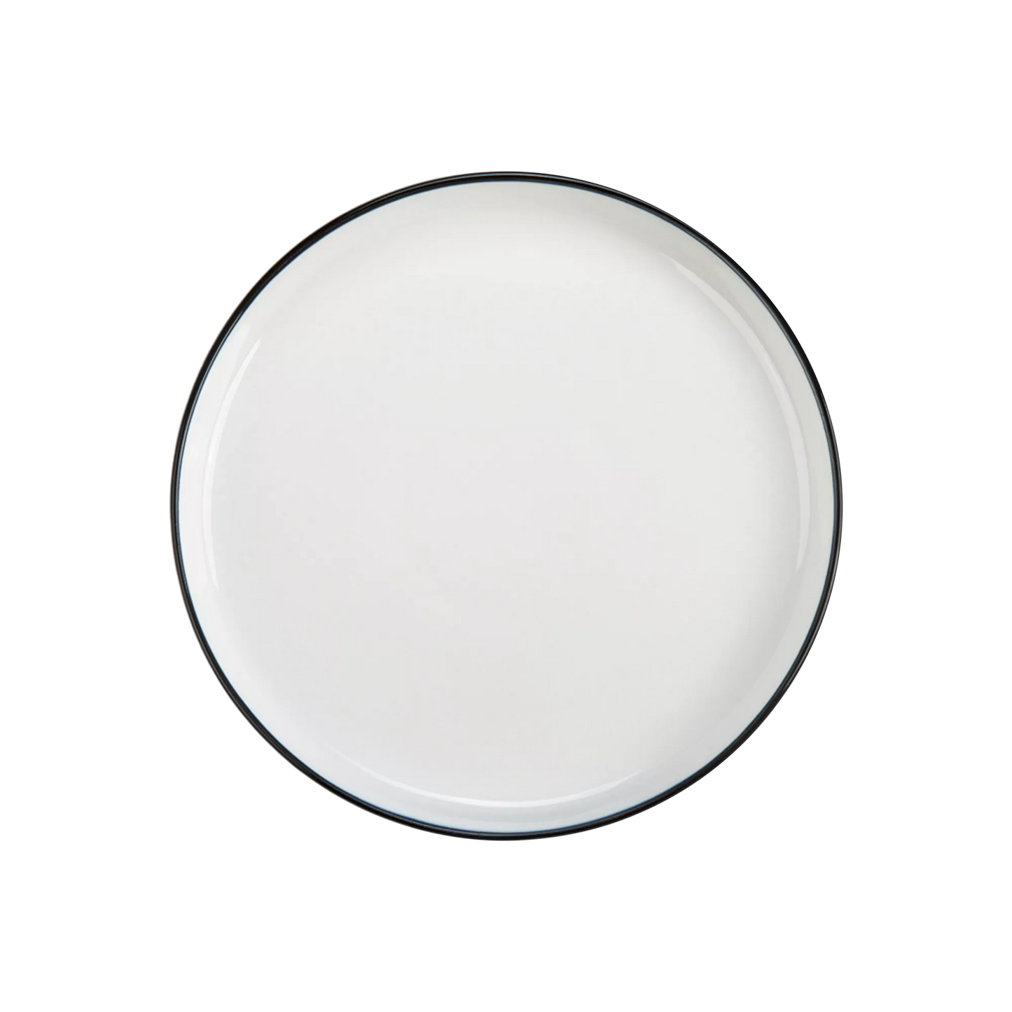 Silhouette - assiette à dîner en porcelaine blanche