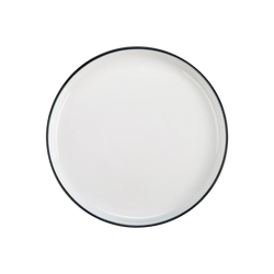 Silhouette - White Porcelain Dinner Plate