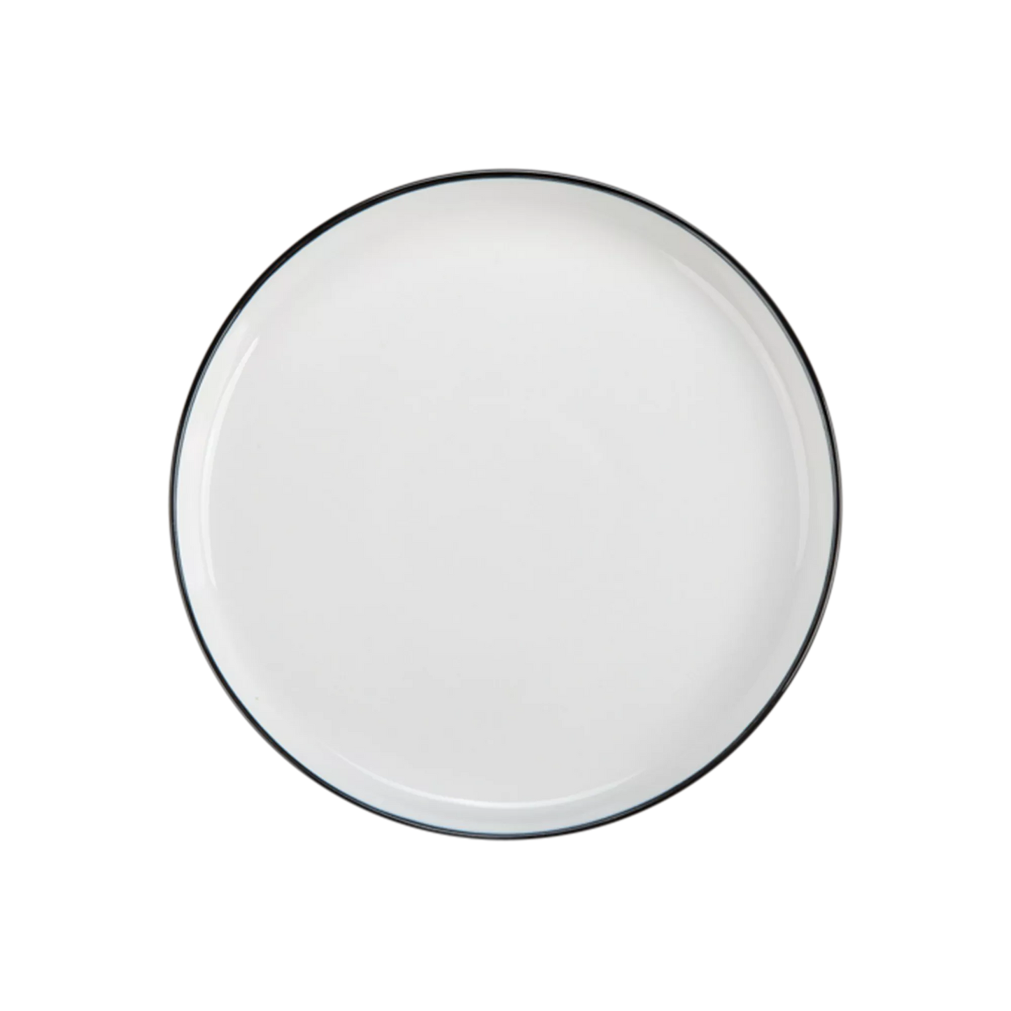 Silhouette - assiette à salade en porcelaine blanche