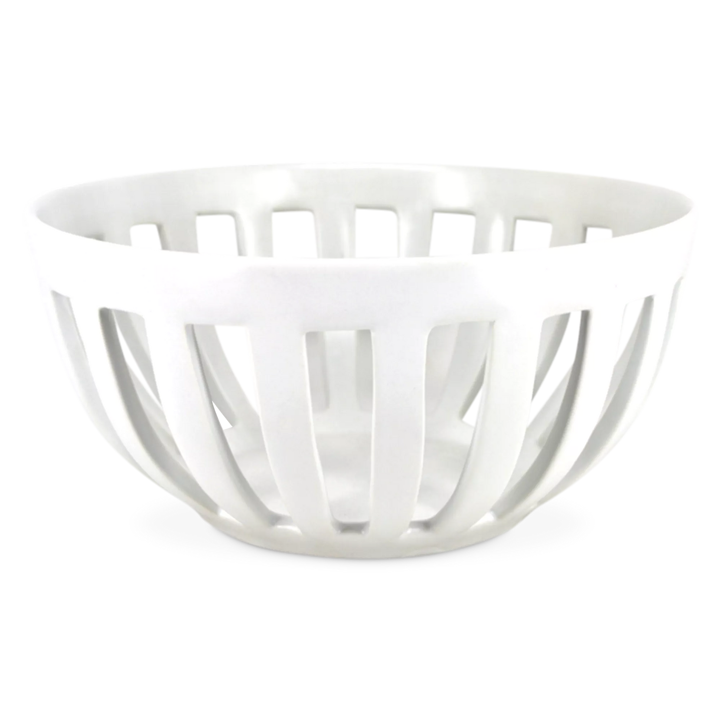 Park West - Openwork Stoneware Fruit Bowl