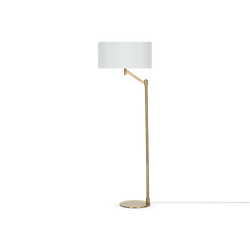 Cassio - lampe de plancher en laiton mat