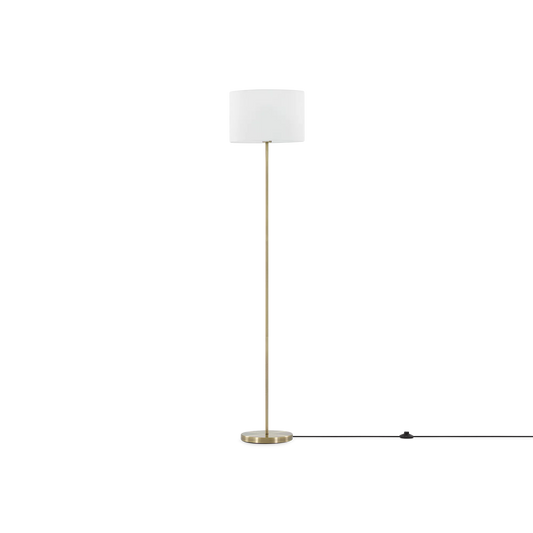 Hotel - aged brass floor lamp