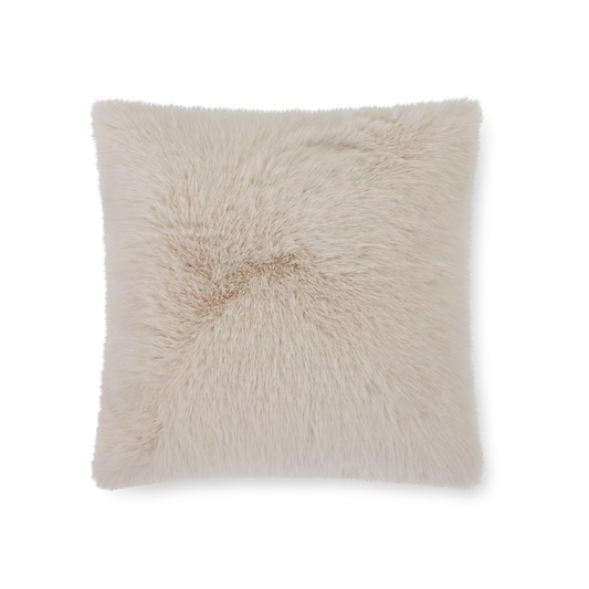 Flora - Coussin en fausse fourrure