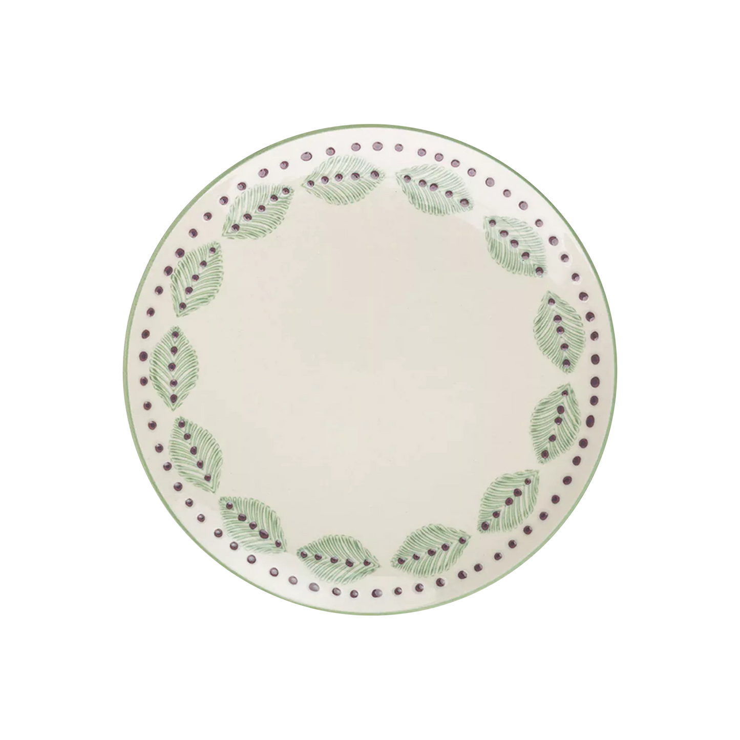 Mix - green stoneware dessert or salad plate