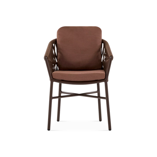 Four Seasons - Chaise de salle à manger extérieure en corde