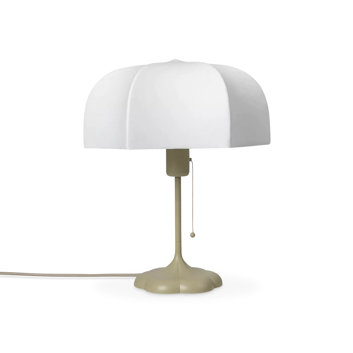 Poem - lampe de table baroque avec abat-jour blanc