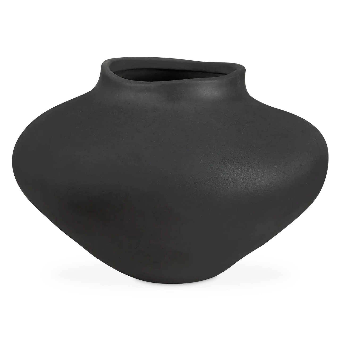 Cipher - black ceramic vase