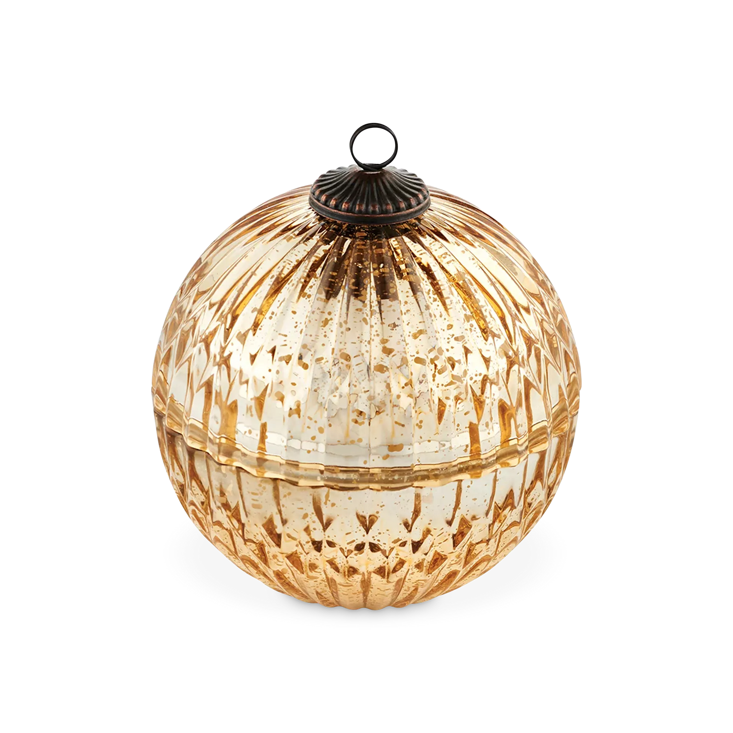 Noble Holiday - Gold Christmas Ornament Candle