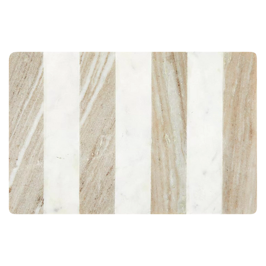 Stripes - plateau de service en marbre