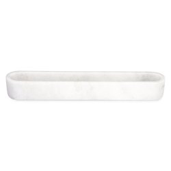 Biscuit - white marble serving tray