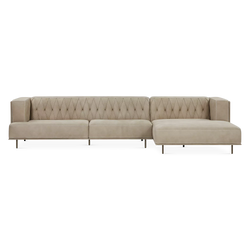 McQueen - Leather Sectional Sofa by Gamma