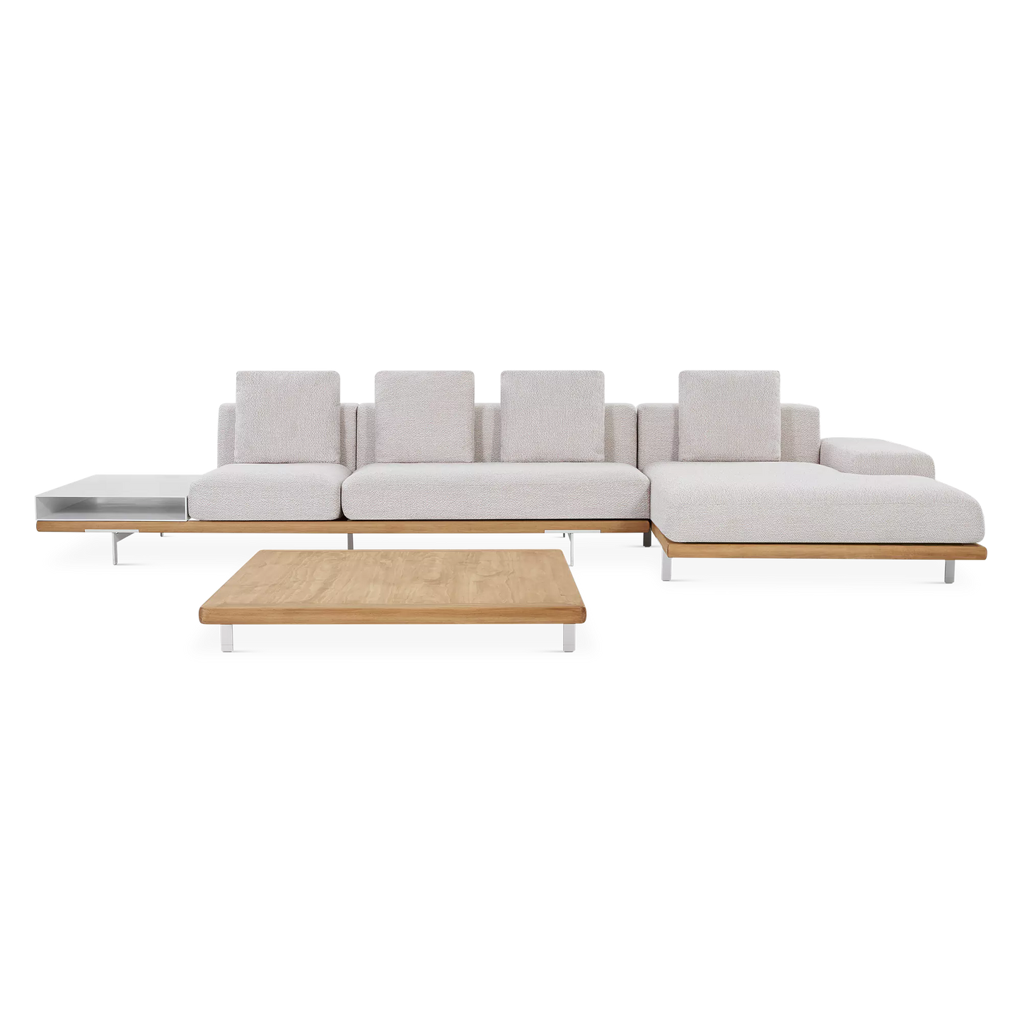 Ensemble modulaire, fauteuil et table basse Allure