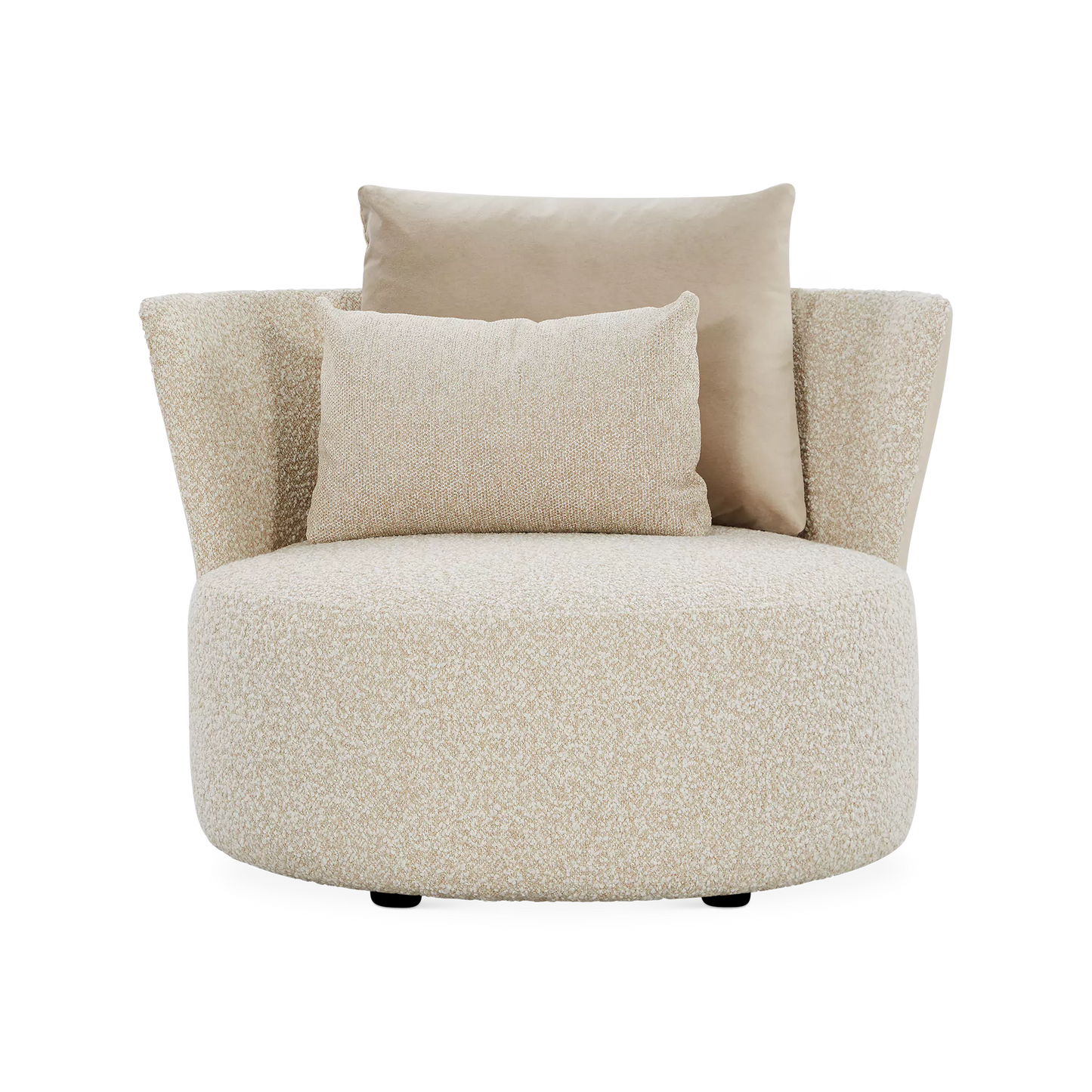 Love - Large Leather and Fabric Armchair