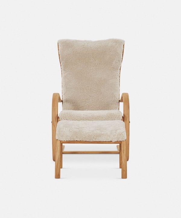 Gazell Flex - Armchair and Footstool by Jan Ekström by Conform