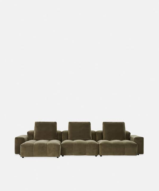 Gambit - Velvet Sectional Sofa