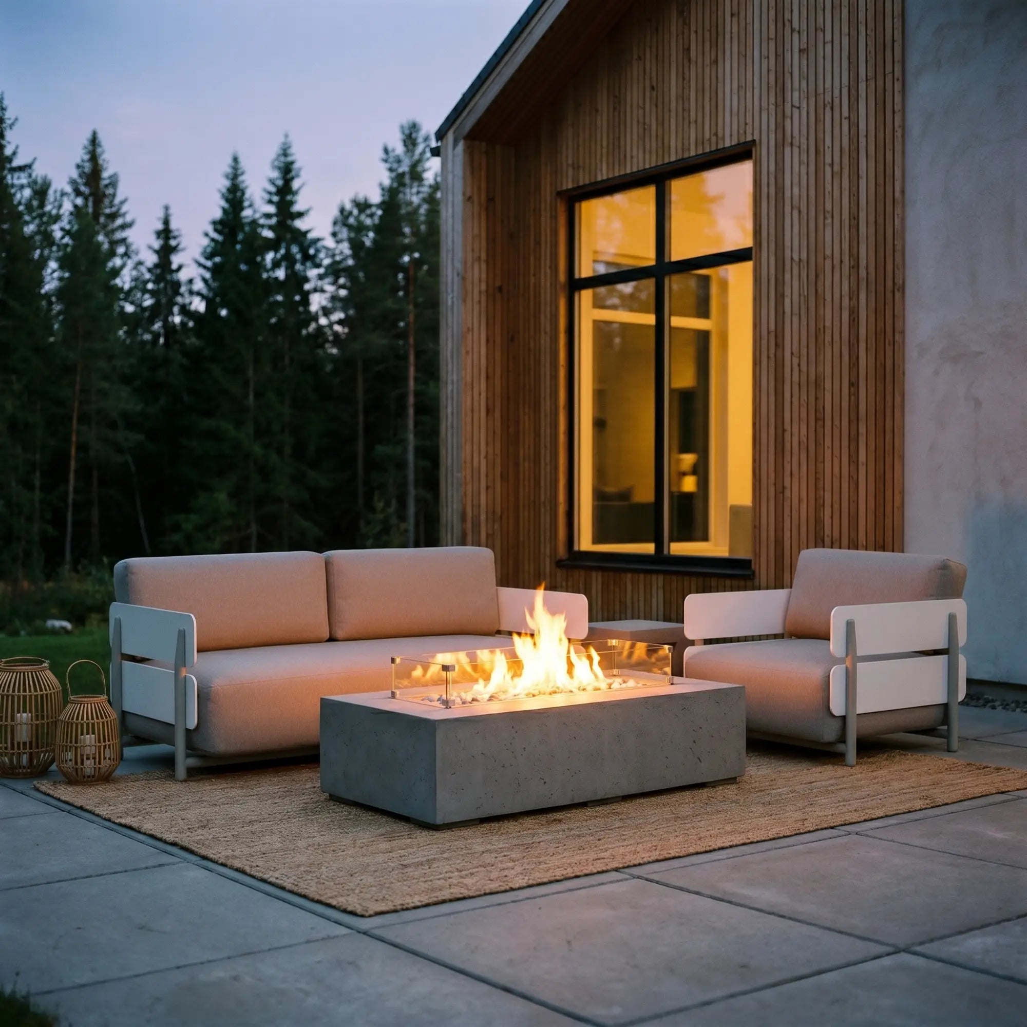 Sonoma, Outdoor Fire Pit by Dekko Concrete | Jardin de Ville