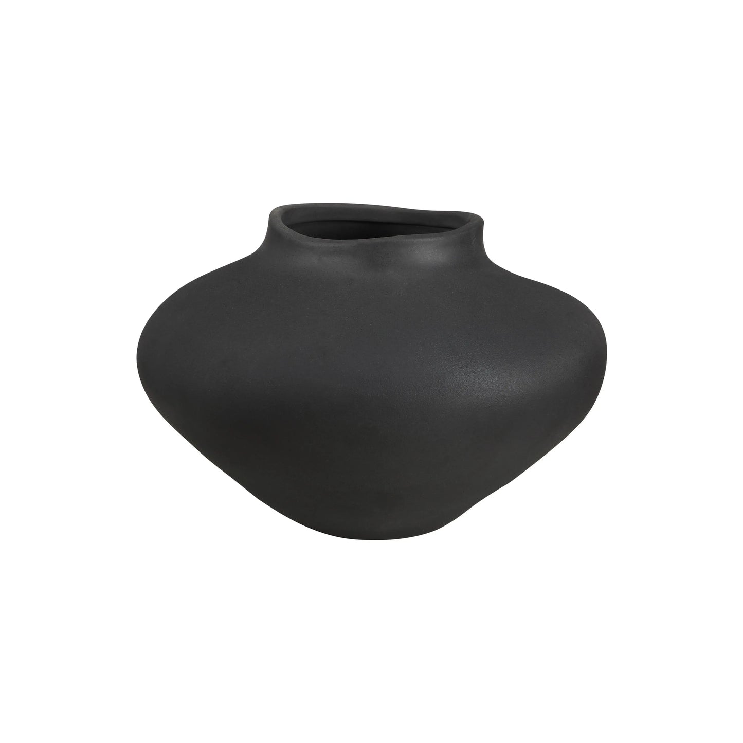 Cipher - black ceramic vase