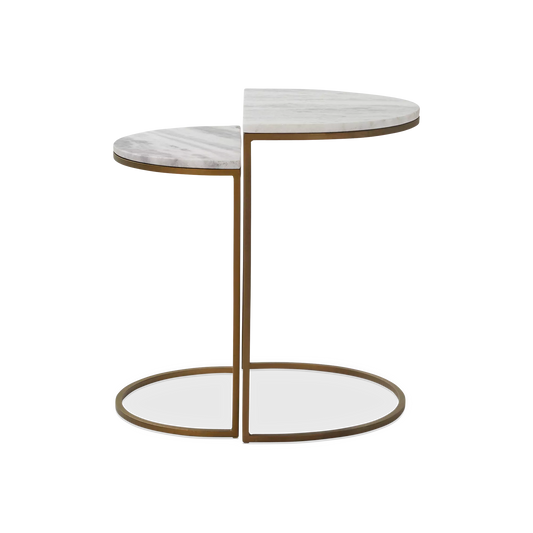 Ane - Tables gigognes avec plateau en marbre par Four Hands