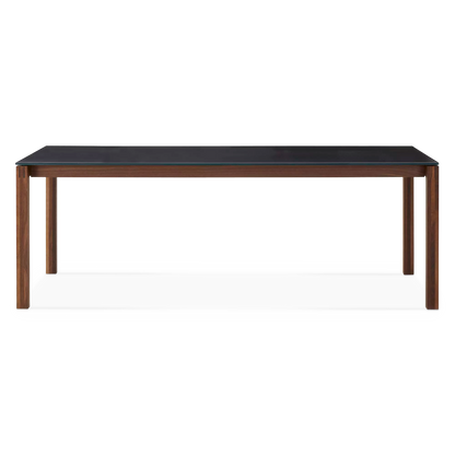 Vinci - Glass Top & Wood Base Dining Table