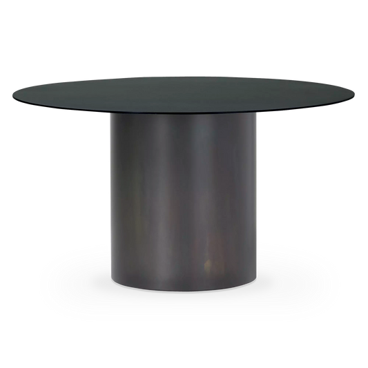 Oxydation - Table basse avec plateau en métal oxydé par Ligne Roset