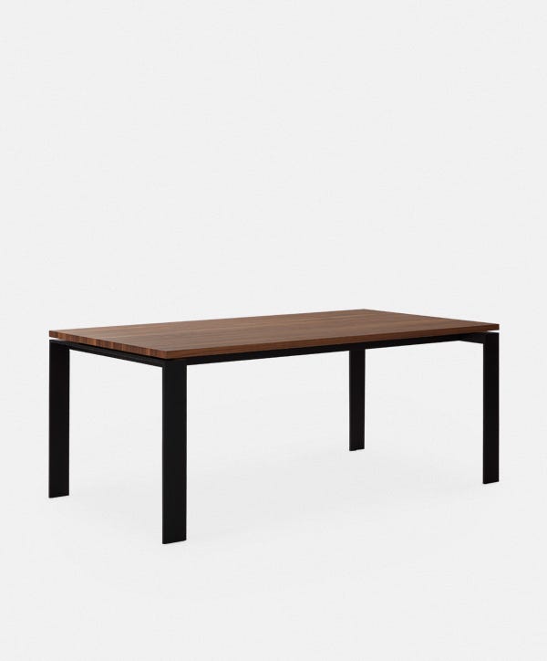 Dhabi - Table avec plateau en noyer ou chêne