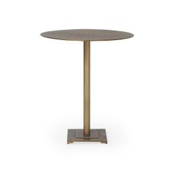 Fannin - Table haute en laiton antique