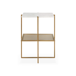 Olivia - Table de chevet avec plateau en marbre par Four Hands