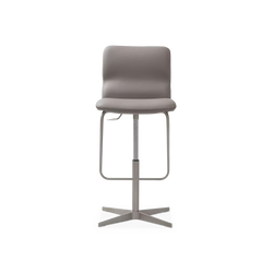 Vito - Tabouret ajustable en cuir par Cattelan Italia