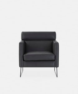 Degano - Armchair with Sled Base by Furninova