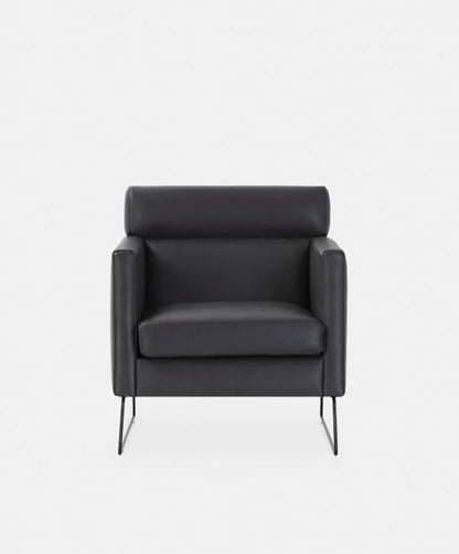 Degano - Armchair with Sled Base by Furninova