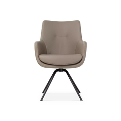 Miami - Leather Swivel Armchair by Géalux