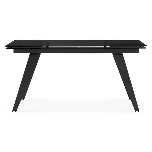 Noire - Table de salle à manger extensible