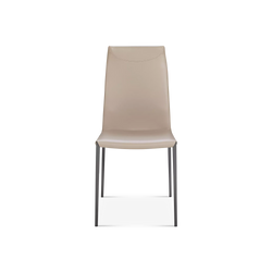 Maya Flex - Chaise de salle à manger en cuir par Cattelan Italia